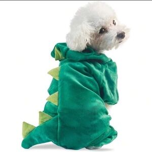 Dinosaur Dog jumpsuit Pet Dino Hoodie For Small Dogs or Cats- Size Small/XSmall